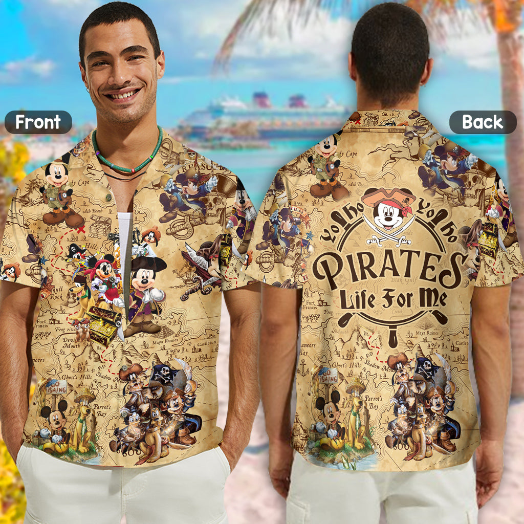Personalized Pirates Life Hawaiian Shirt for Summer Fun Hawaiian Shirt GradoCreations