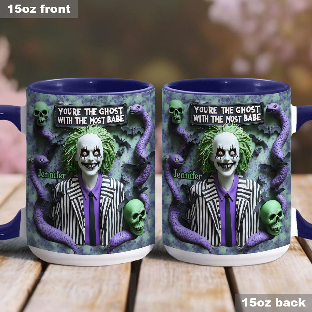 Personalized Accent Mug You're The Ghost With The Most Gift Accent Mug GradoCreations