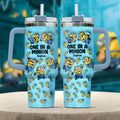 Personalized Minion Tumbler with Handle - Custom Name Gift Tumbler With Handle GradoCreations