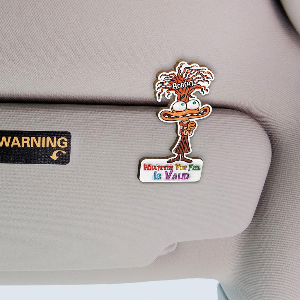 Personalized Car Visor Clip Custom Name Gift for Any Occasion Shaped Car Visor Clip GradoCreations
