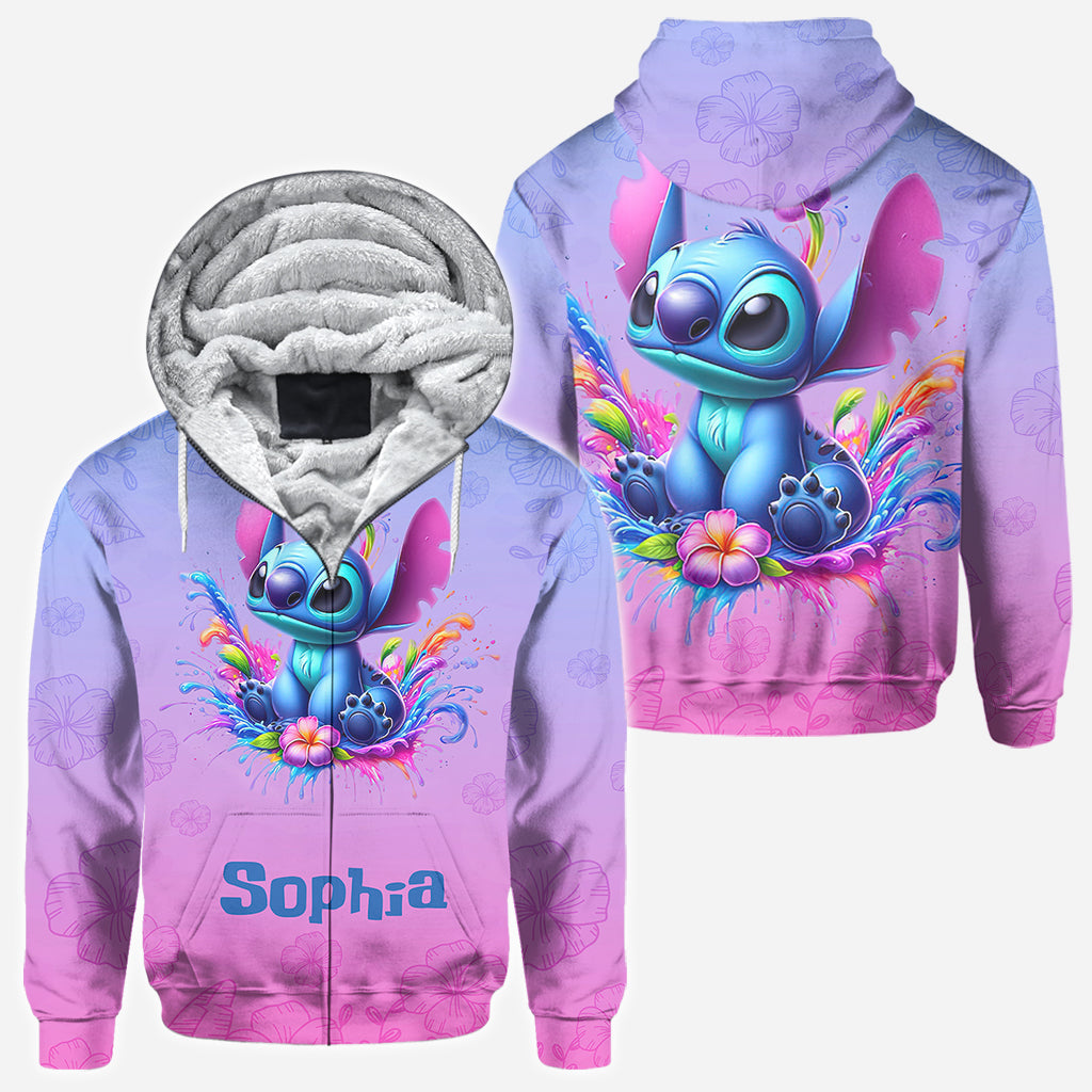 Personalized Blue Ohana All Over Shirt Custom Name Gift All Over Shirt GradoCreations