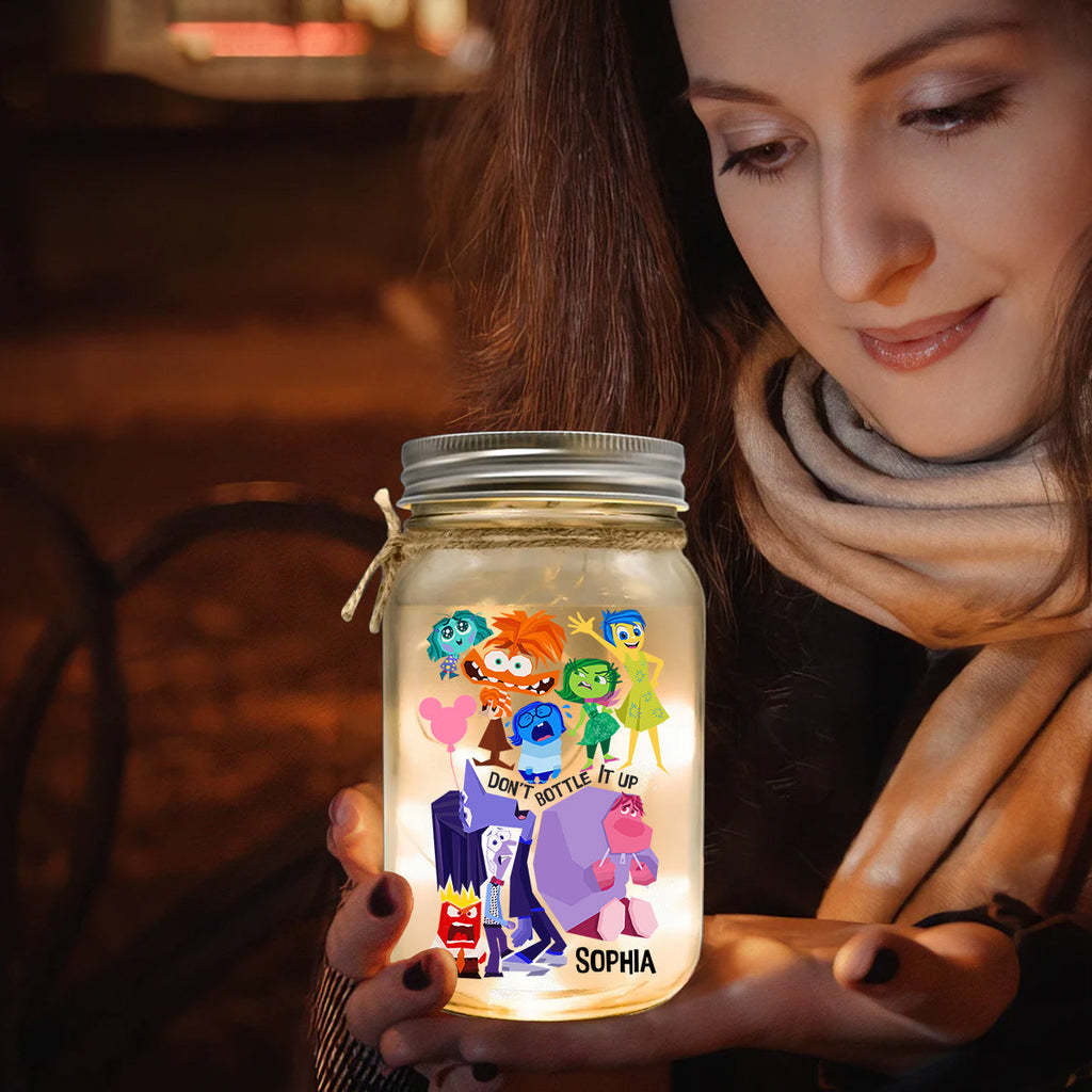 Personalized Mason Jar Light Custom Name Unique Gift for Birthday Mason Jar Light GradoCreations