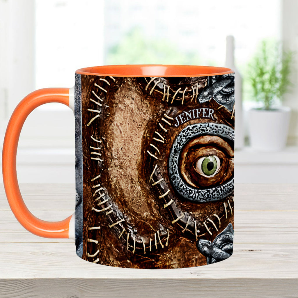 Personalized Three Witches Accent Mug Custom Name Gift for Halloween Accent Mug GradoCreations