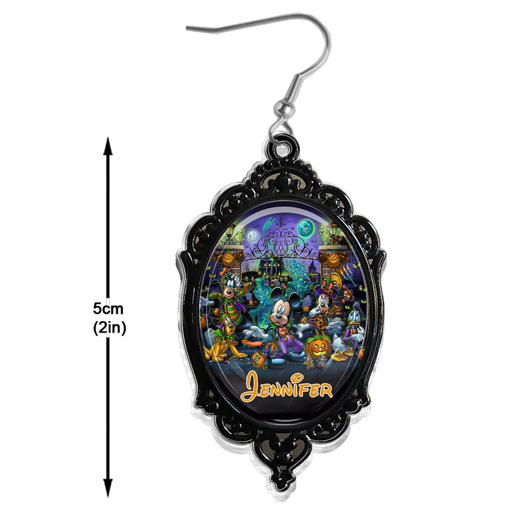 Personalized Halloween Themed Mouse Earrings Gift for Her Earrings GradoCreations