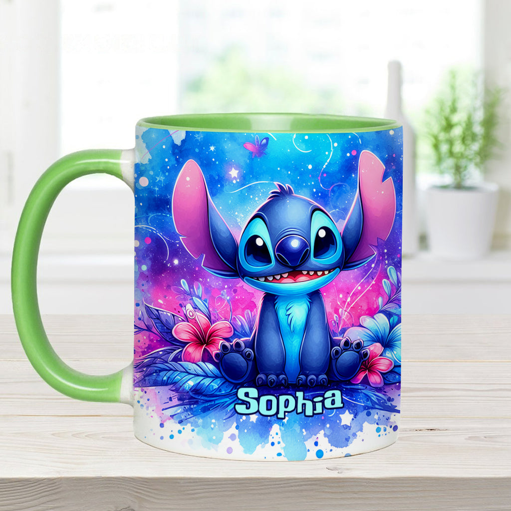Personalized Ohana Accent Mug Custom Name Gift for Family Accent Mug GradoCreations