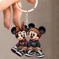 Personalized Chicano Mouse Keychain Custom Couple Gift Keychain GradoCreations