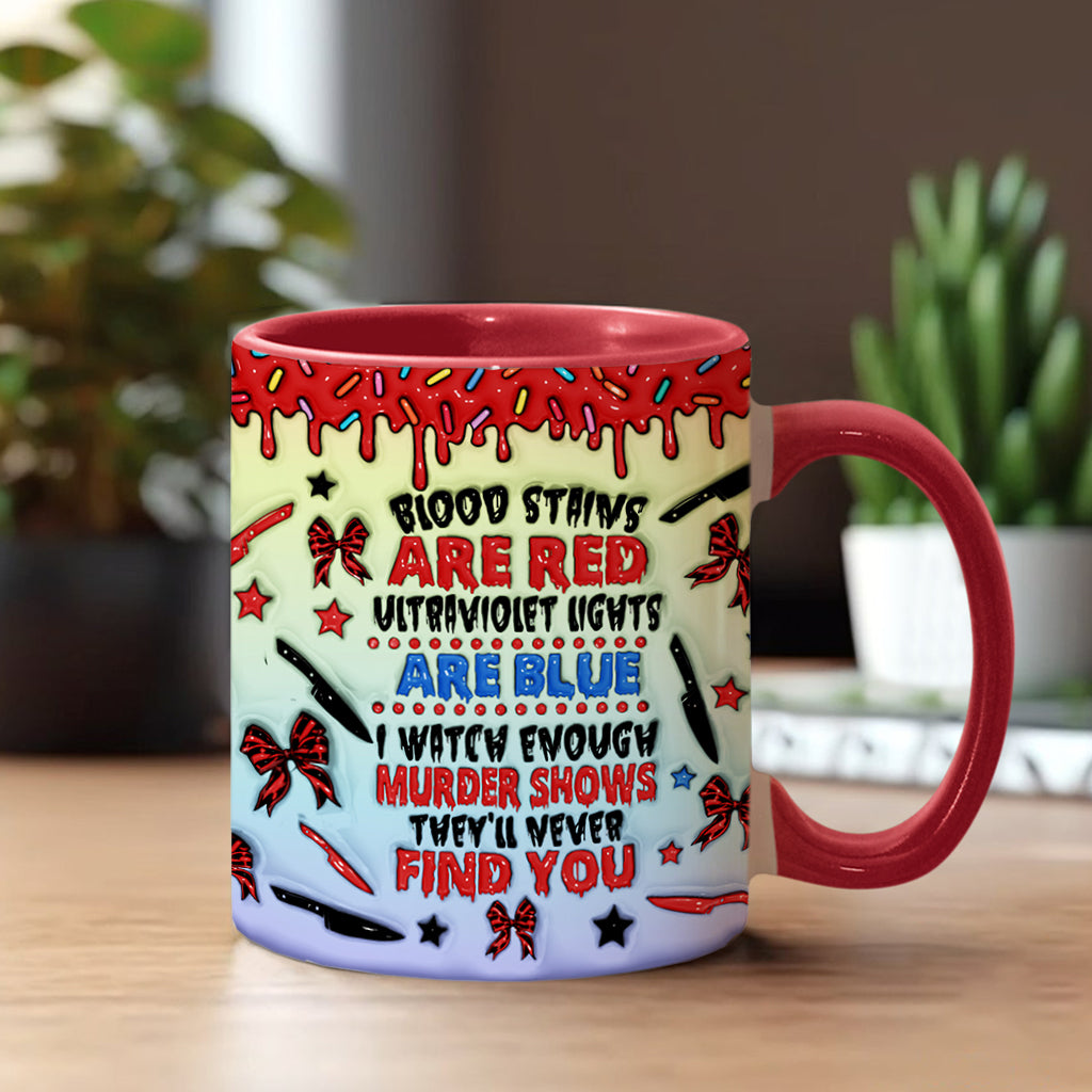Personalized Accent Mug for Murder Mystery Lovers - Fun Gift Accent Mug GradoCreations