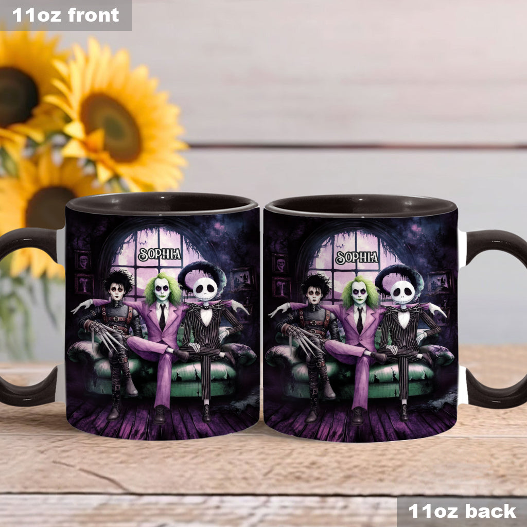 Personalized Accent Mug with Custom Name for Halloween Gift Accent Mug GradoCreations
