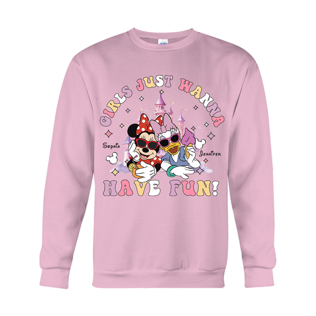 Personalized Girls Just Wanna Have Fun T-shirt & Hoodie for Kids T-shirt & Hoodie GradoCreations