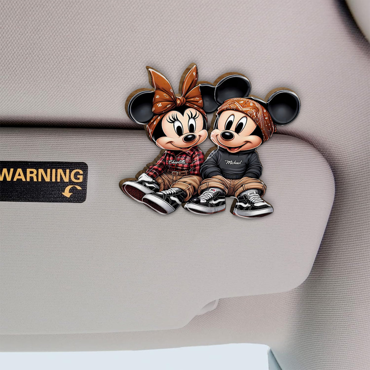 Personalized Mouse Shaped Car Visor Clip Custom Gift Shaped Car Visor Clip GradoCreations