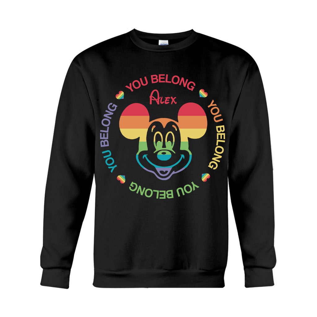 Personalized LGBT Pride T-shirt & Hoodie with Custom Name T-shirt & Hoodie GradoCreations