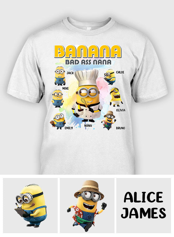 Personalized Banana Nana T-shirt Custom Gift for Grandma T-shirt & Hoodie GradoCreations