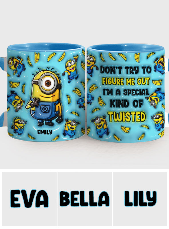 Personalized Minion Mug Custom Name Gift Idea for Kids Accent Mug GradoCreations