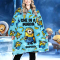 Personalized One In A Minion Blanket Hoodie Custom Name Gift Blanket Hoodie GradoCreations