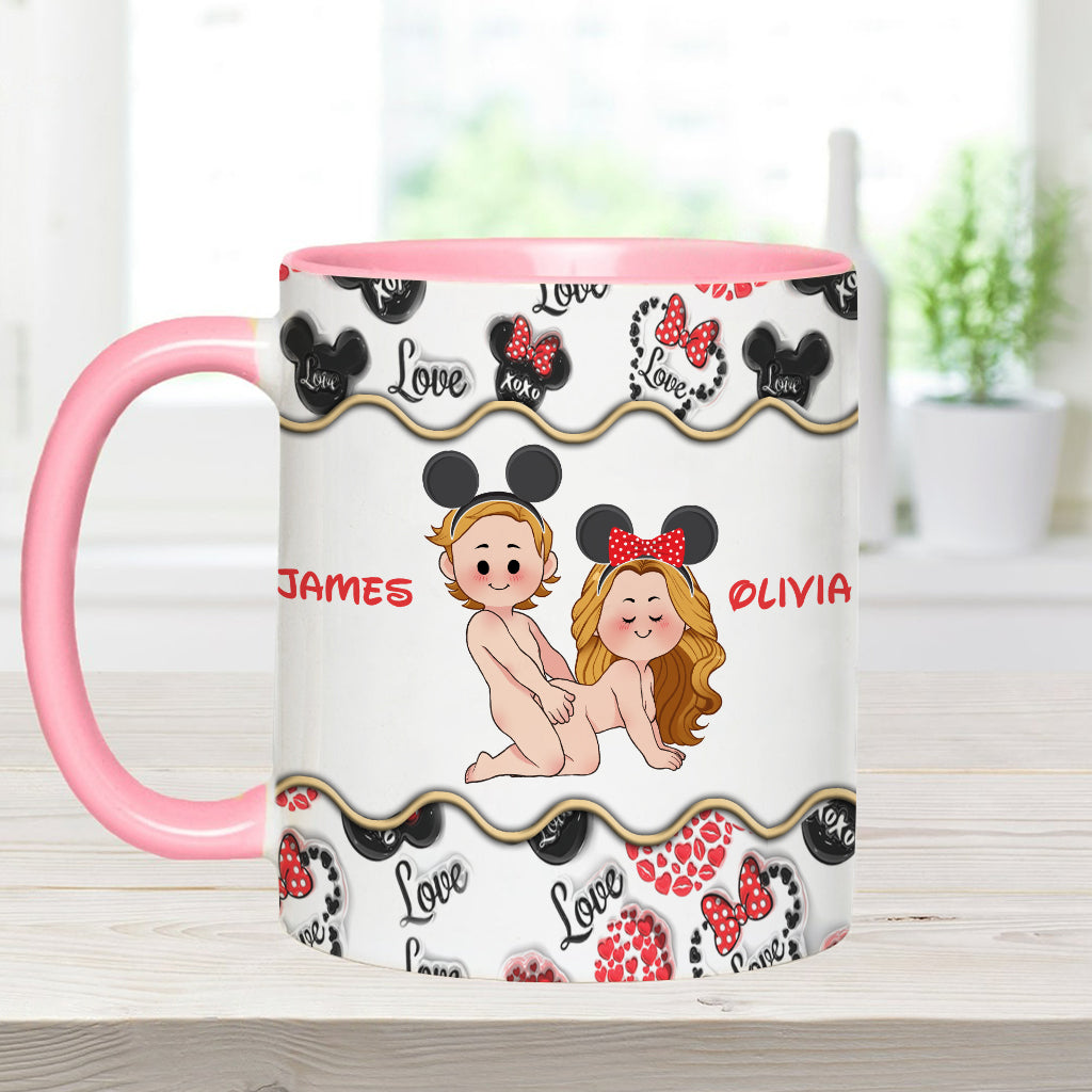 Personalized Accent Mug with Custom Name for Valentine's Day Gift Accent Mug GradoCreations