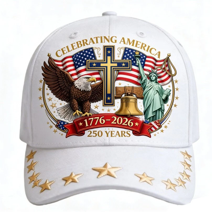 Personalized 250th Anniversary Embroidered Cap USA Gift HN590 - Embroidery Hat Josh GradoCreations