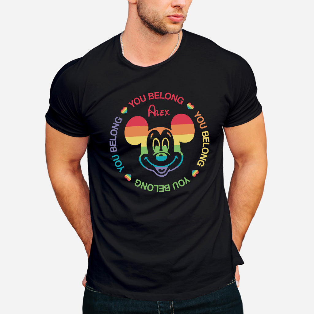 Personalized LGBT Pride T-shirt & Hoodie with Custom Name T-shirt & Hoodie GradoCreations