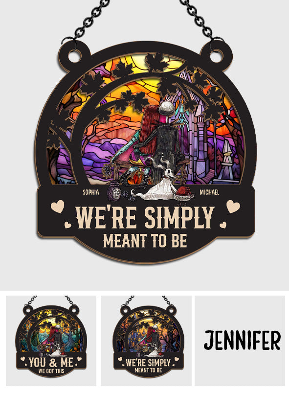 Personalized Nightmare Suncatcher Gift for Halloween or Wedding Suncatcher GradoCreations