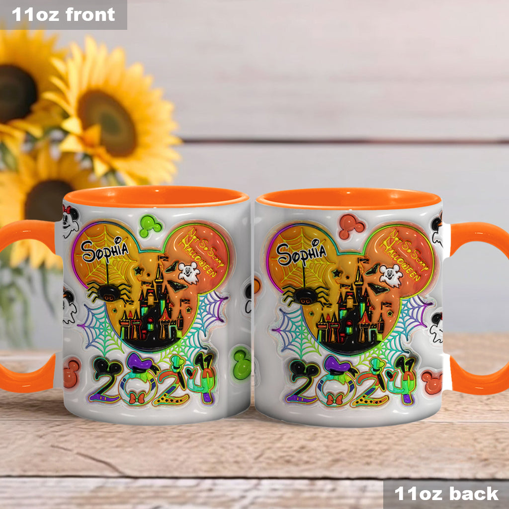 Personalized Halloween Mouse Accent Mug with Custom Name for Kids Accent Mug GradoCreations