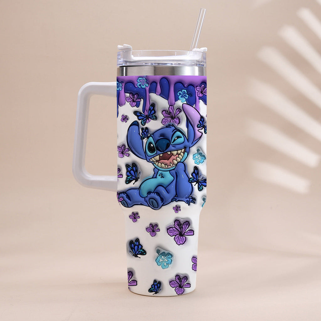 Personalized Ohana Tumbler with Handle Custom Name Gift Idea Tumbler With Handle GradoCreations