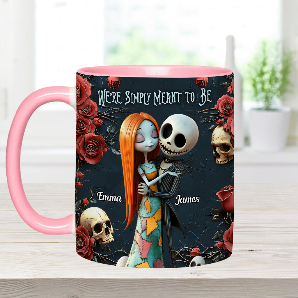 Personalized Nightmare Accent Mug Custom Name Gift for Couple Accent Mug GradoCreations