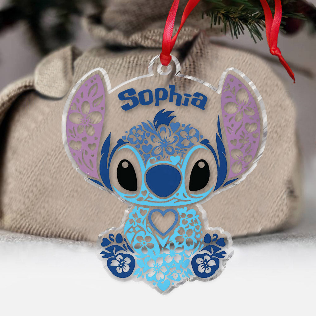 Personalized Ohana Ornament Custom Name Gift for Christmas Ornament GradoCreations