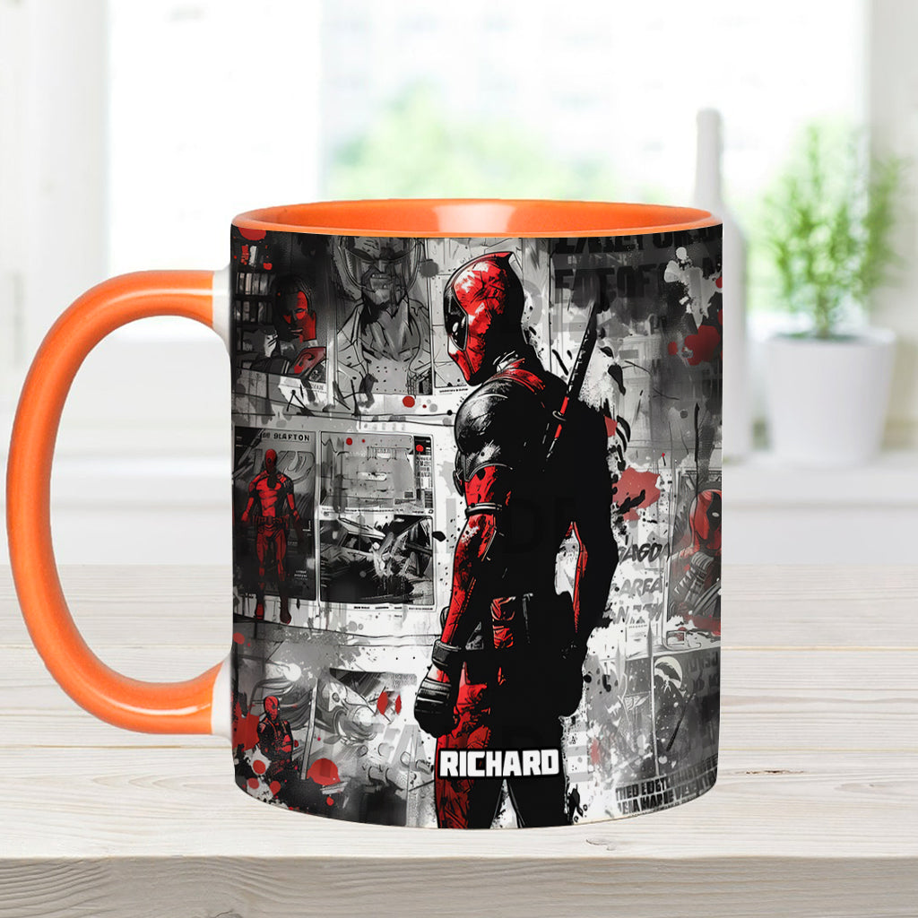 Personalized Psychopath Accent Mug Custom Name Gift Idea Accent Mug GradoCreations