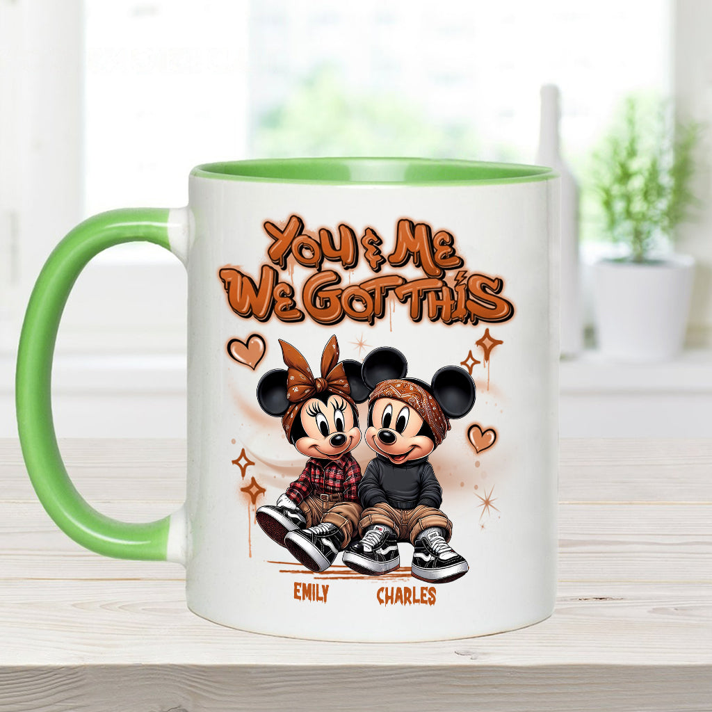 Personalized We Got This Accent Mug Custom Name Gift for Couples Accent Mug GradoCreations