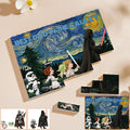 Personalized Best Dad in the Galaxy Building Block Set Gift One-sided Rectangle Building Brick Blocks GradoCreations