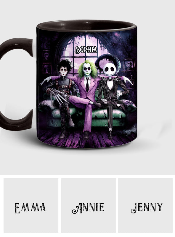 Personalized Accent Mug with Custom Name for Halloween Gift Accent Mug GradoCreations