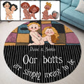 Personalized Round Rug Custom Couple Design Unique Home Decor Round Rug GradoCreations