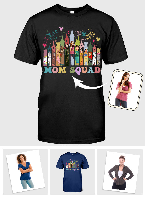 Personalized Mom Squad T-shirt & Hoodie Custom Gift for Mothers T-shirt & Hoodie GradoCreations