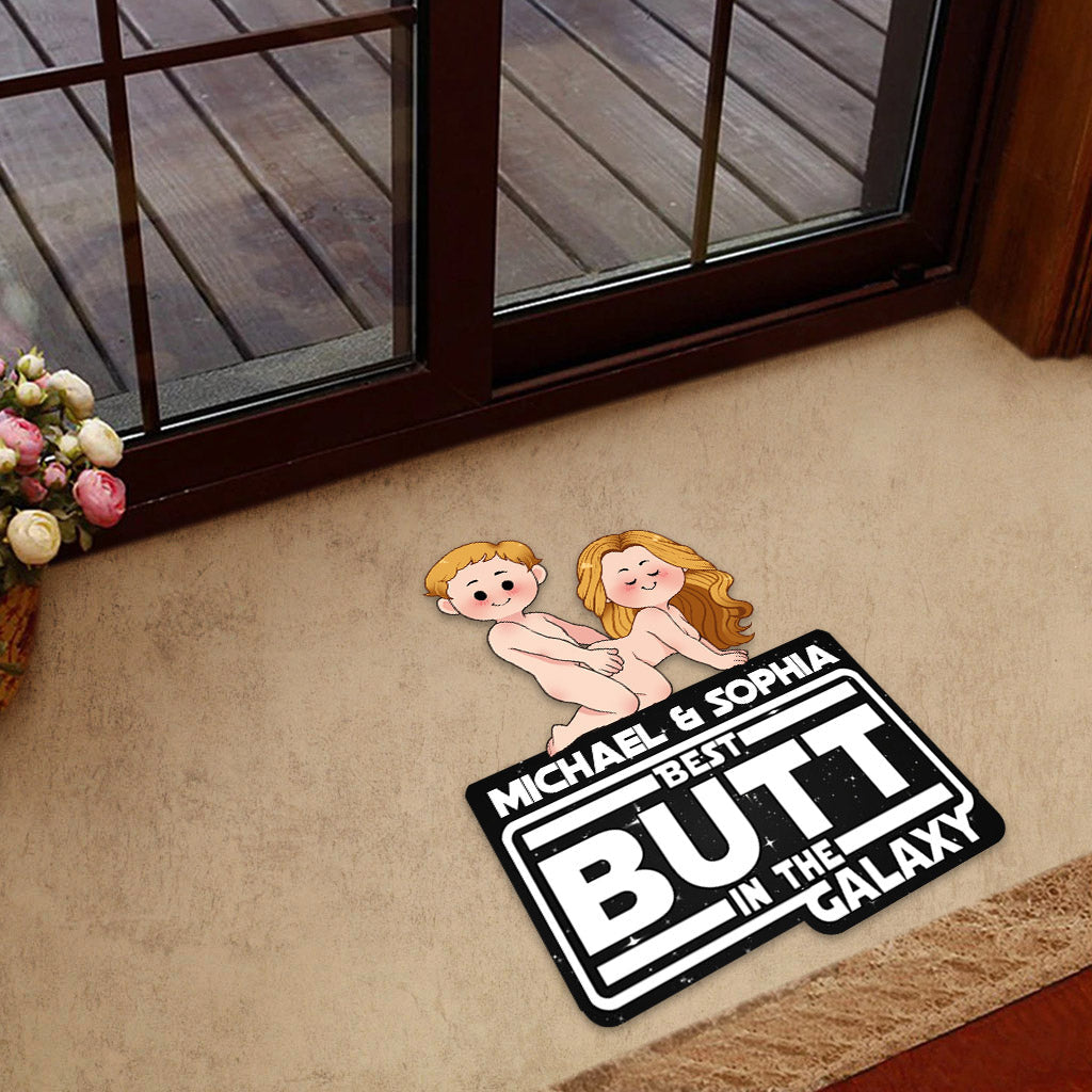 Personalized Best Butt In The Galaxy Shaped Doormat Gift Shaped Doormat GradoCreations