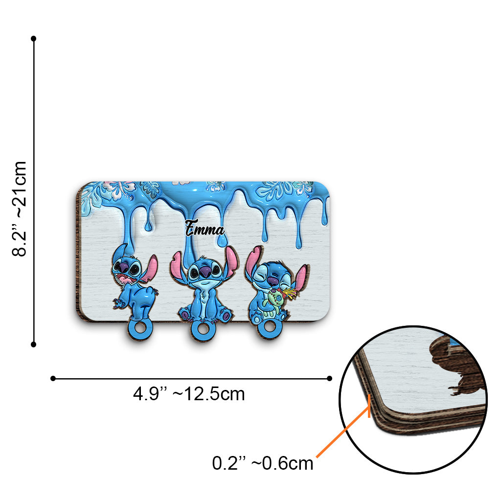 Personalized Ohana Key Holder Custom Name Gift for Home Key Holder GradoCreations