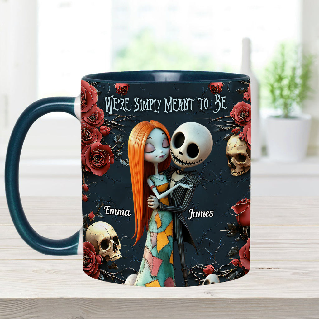 Personalized Nightmare Accent Mug Custom Name Gift for Couple Accent Mug GradoCreations