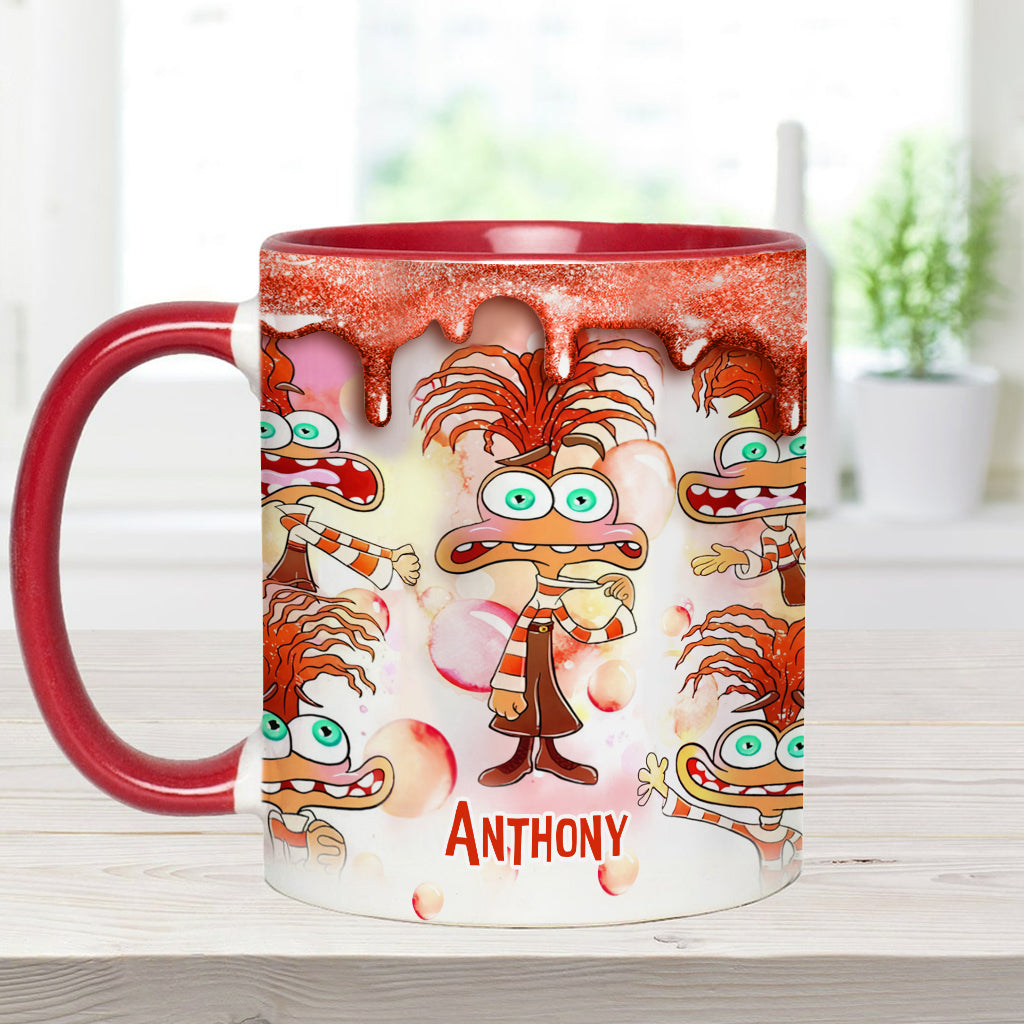 Personalized Two-Tone Accent Mug Custom Name Gift Accent Mug GradoCreations