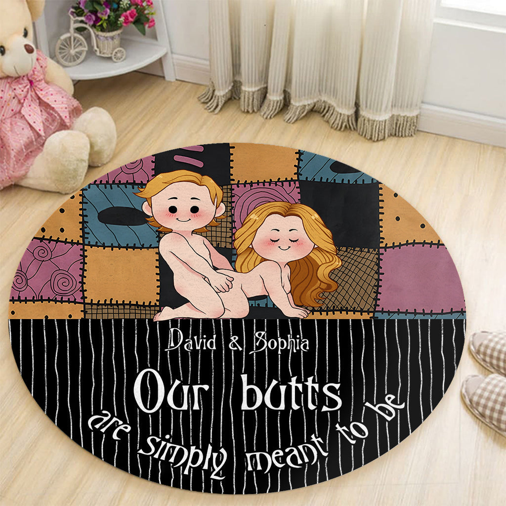 Personalized Round Rug Custom Couple Design Unique Home Decor Round Rug GradoCreations