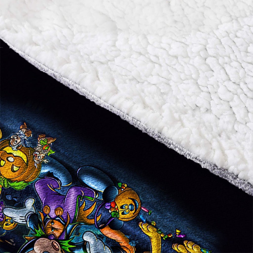 Personalized Halloween Blanket Hoodie Custom Name Gift Blanket Hoodie GradoCreations