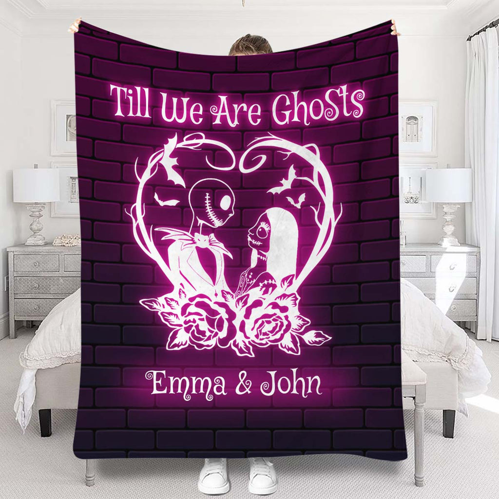 Personalized Nightmare Blanket Custom Couples Gift for Halloween Blanket GradoCreations