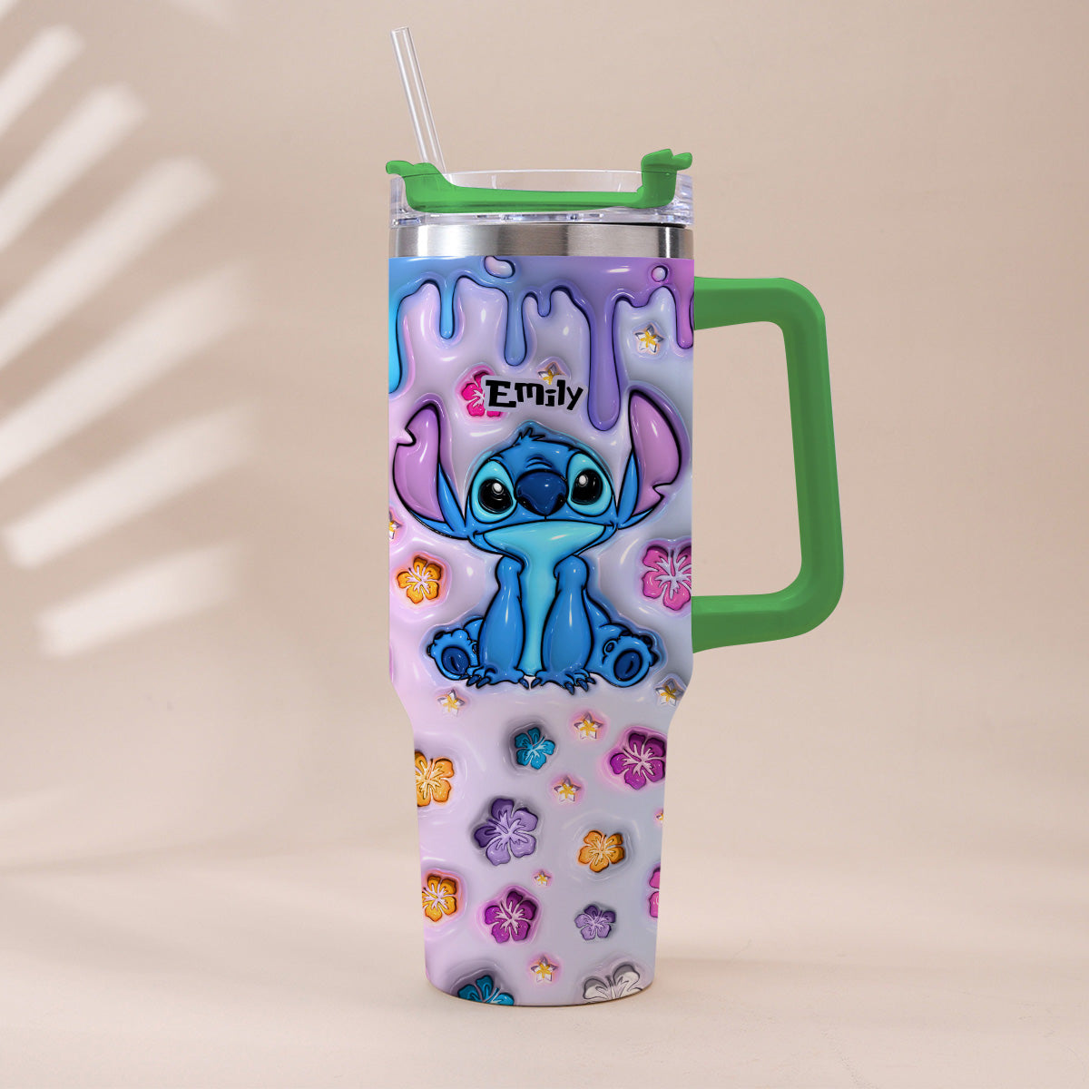 Personalized Ohana Tumbler with Handle Custom Name Gift Idea Tumbler With Handle GradoCreations