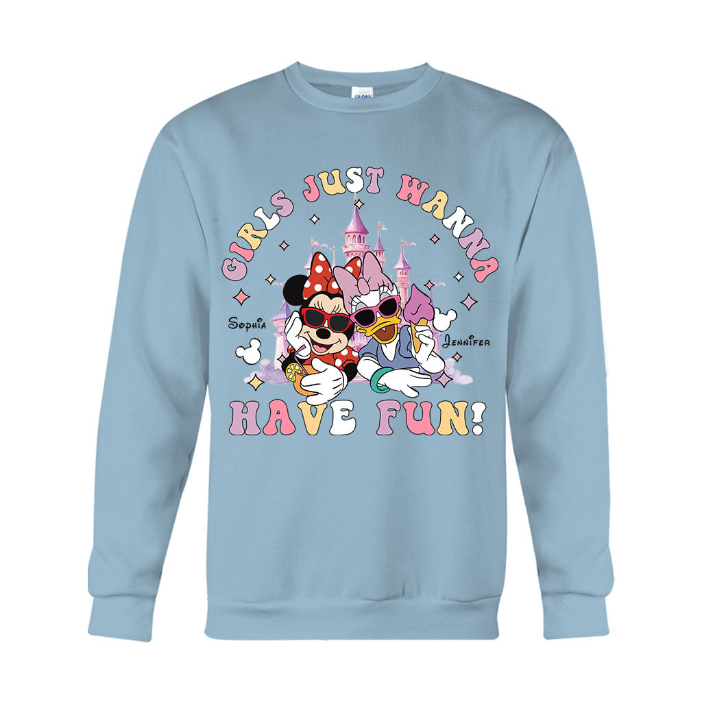 Personalized Girls Just Wanna Have Fun T-shirt & Hoodie for Kids T-shirt & Hoodie GradoCreations