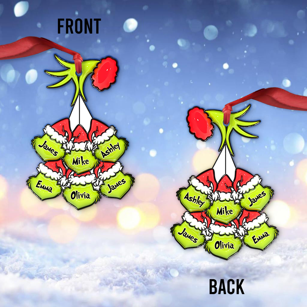 Personalized Mama Grinch Christmas Ornament Custom Name Gift Ornament GradoCreations