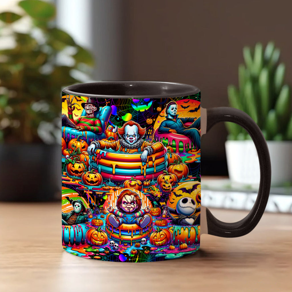 Personalized Halloween Accent Mug Custom Name Unique Gift Accent Mug GradoCreations