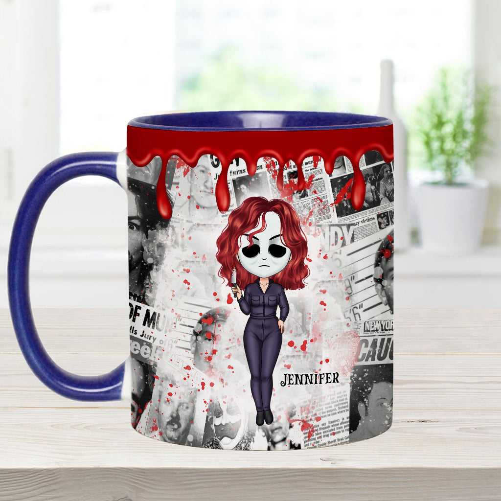 Personalized Accent Mug with Unique True Crime Design Accent Mug GradoCreations