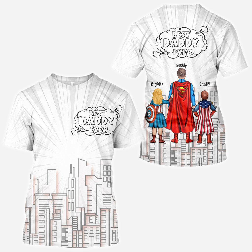 Personalized Best Dad Ever All Over Shirt Custom Family Design All Over Shirt GradoCreations