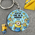 Personalized Keychain You're One In A Minion Gift for Kids Keychain GradoCreations