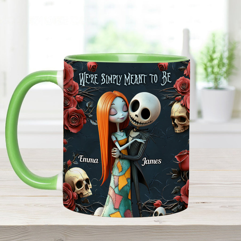 Personalized Nightmare Accent Mug Custom Name Gift for Couple Accent Mug GradoCreations