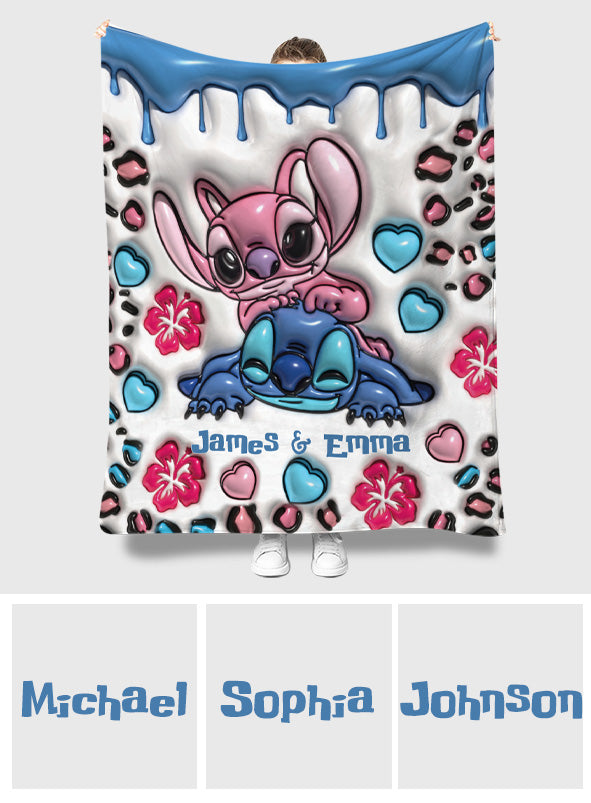 Personalized Double-Sided Flannel Ohana Blanket Gift Blanket GradoCreations