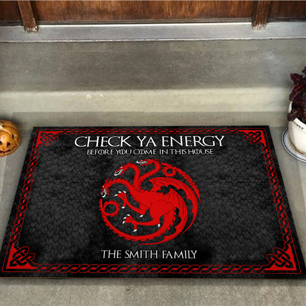 Personalized Game Of Thrones Doormat Custom Family Name Doormat GradoCreations