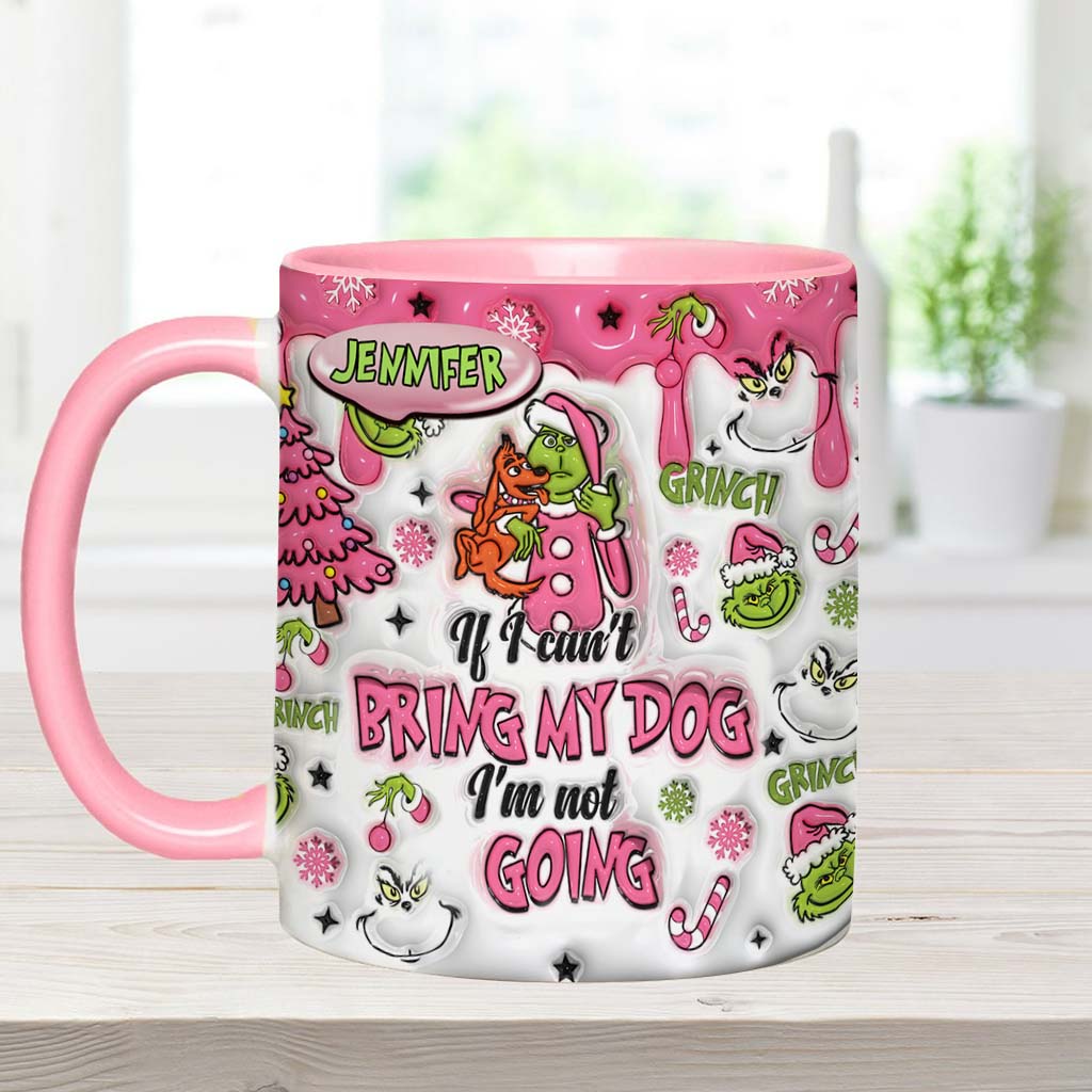 Personalized Grinch Accent Mug Custom Name Gift for Dog Lovers Accent Mug GradoCreations